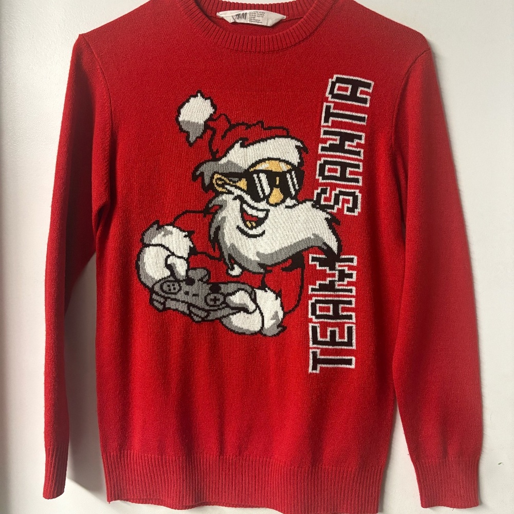 Team Santa H&M Video game Sweater